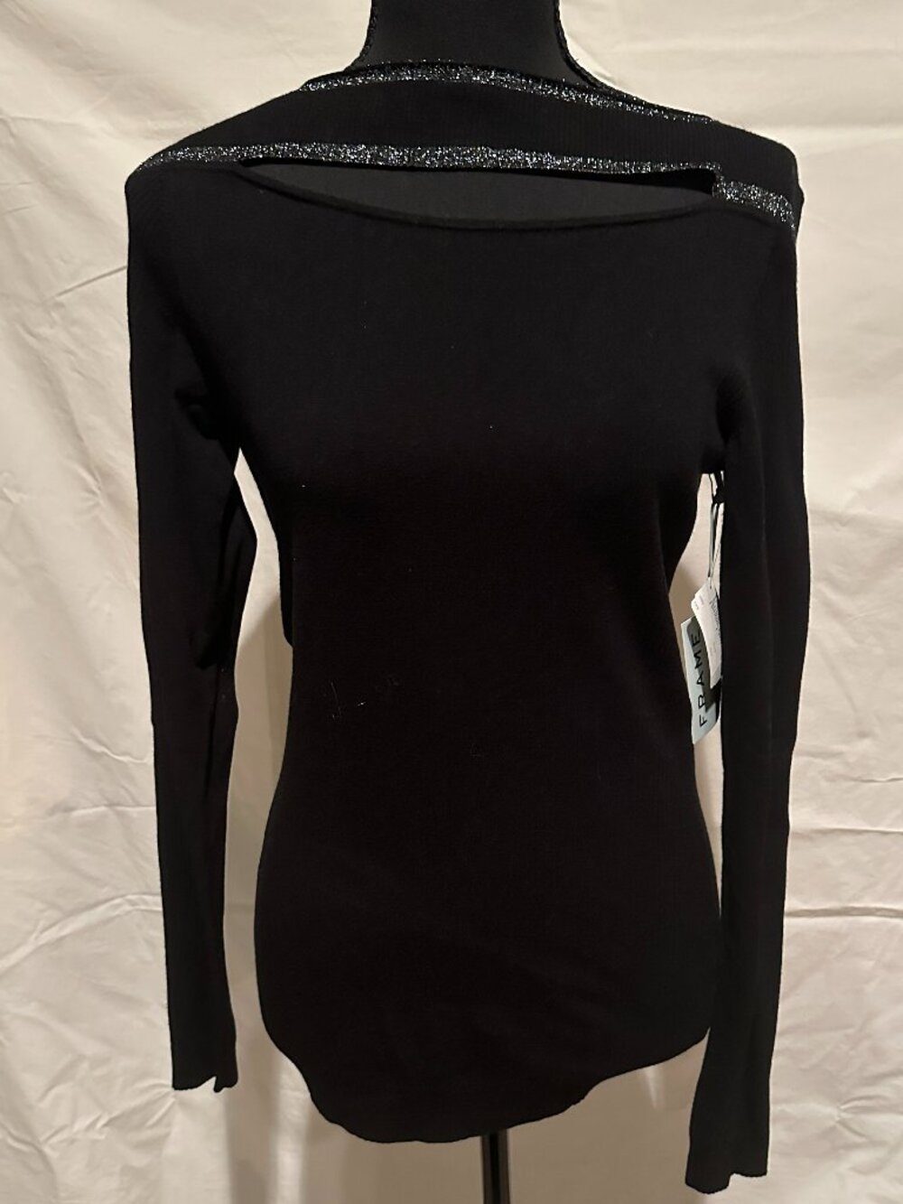 FRAME Denim black sequin sweater